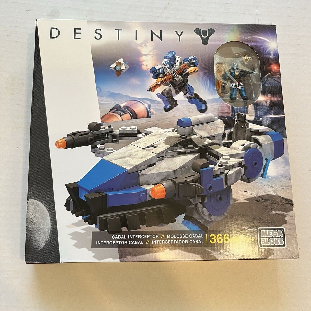 Destiny Mega Bloks Cabal Interceptor Set Guardian Figure + Ghost 366pc DPJ11 New